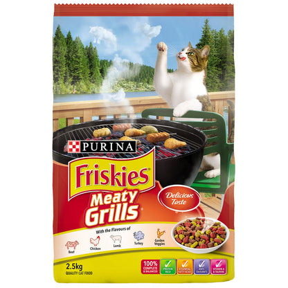 Friskies 10Kg or 2.5kg - Meaty Grills