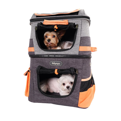 Two-Tier Pet Backpack by Ibiyaya