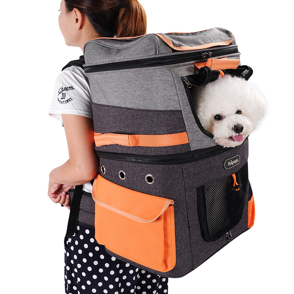 Two-Tier Pet Backpack by Ibiyaya