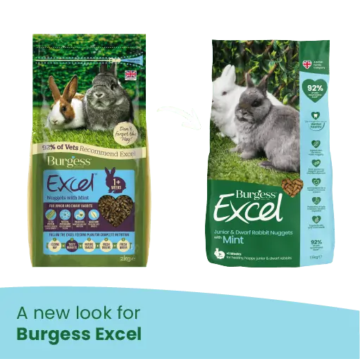 Burgess Excel Junior And Dwarf Rabbit Nuggets Mint 1.5Kg