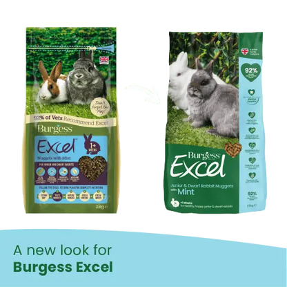 Burgess Excel Junior And Dwarf Rabbit Nuggets Mint 1.5Kg