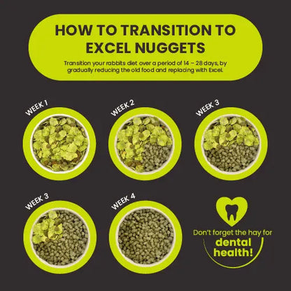 Burgess Excel Adult Rabbit Nuggets Mint 1.5Kg
