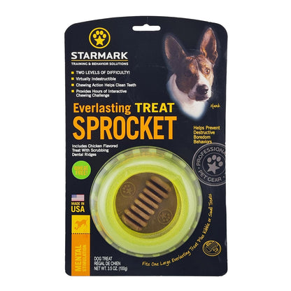 Starmark – Everlasting Treat Sprocket - chewing challenge with two levels of difficulty!