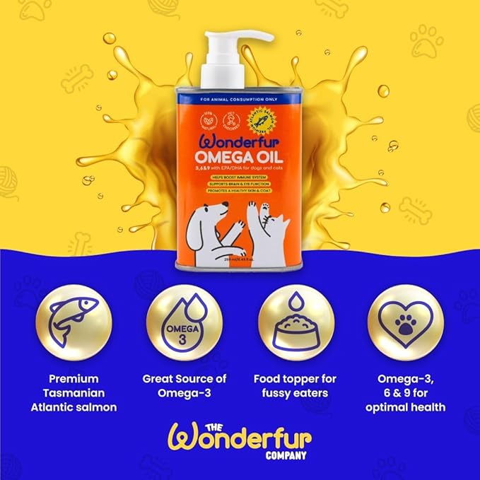 Wonderfur Super Omega Oil For Dogs & Cats 750Ml