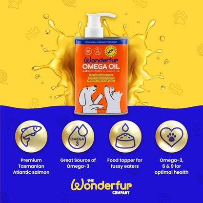 Wonderfur Super Omega Oil For Dogs & Cats 750Ml