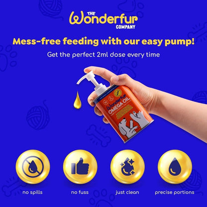 Wonderfur Super Omega Oil For Dogs & Cats 750Ml