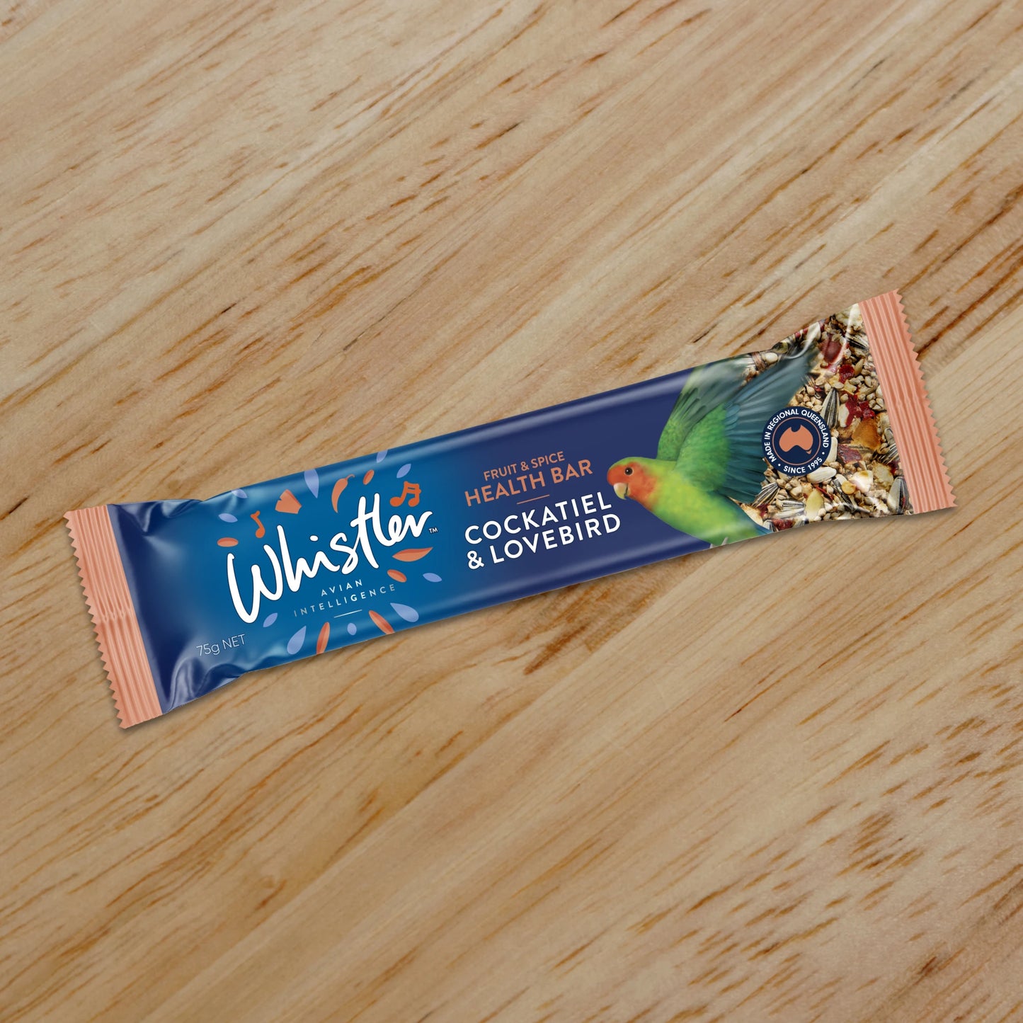 Whistler Cockatiel & Lovebird Health Bar 75G 12Pk
