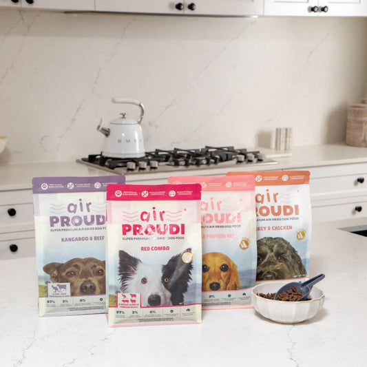 Proudi – Super Premium Air Dried Dog Food – Kangaroo & Beef