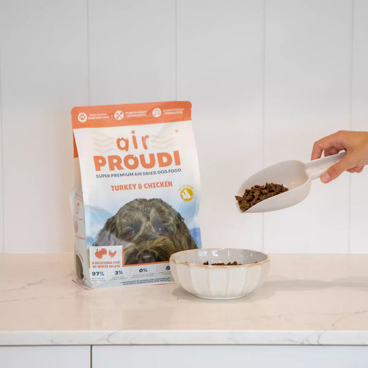 Proudi – Super Premium Air Dried Dog Food – Turkey & Chicken