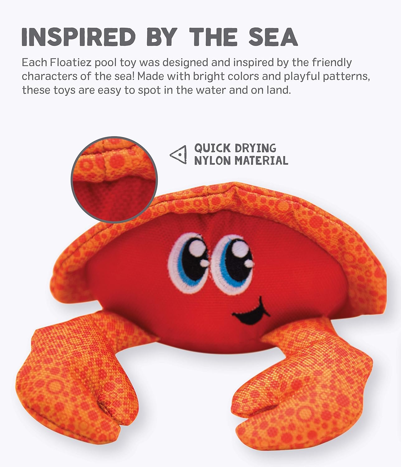 Floatiez Crab - Orange - Medium by Outward Hound