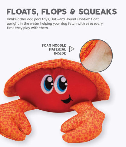 Floatiez Crab - Orange - Medium by Outward Hound