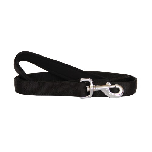 Beau Pets – Neoprene Handle – Nylon Lead - Black