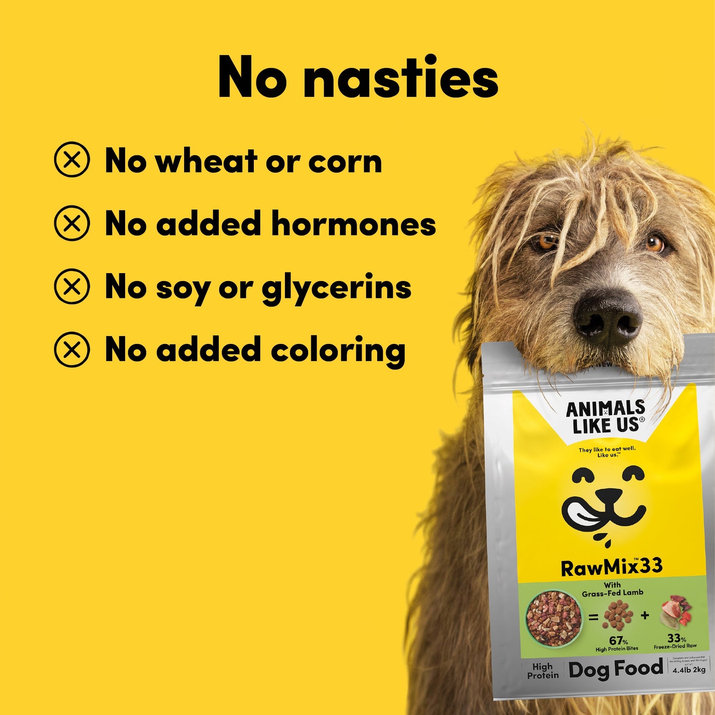 Animals Like Us Dog Rawmix33 With Grass-Fed Lamb 2Kg