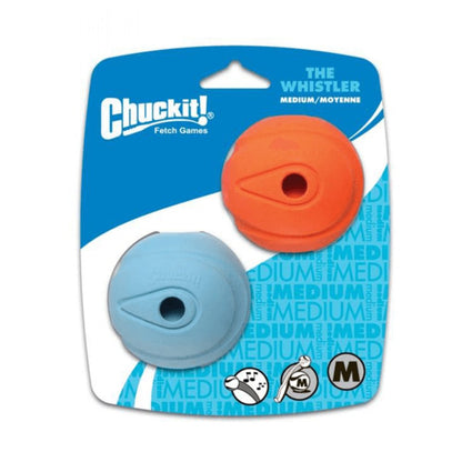 Chuckit! – Whistler Ball - Medium - 2 Pack or Single