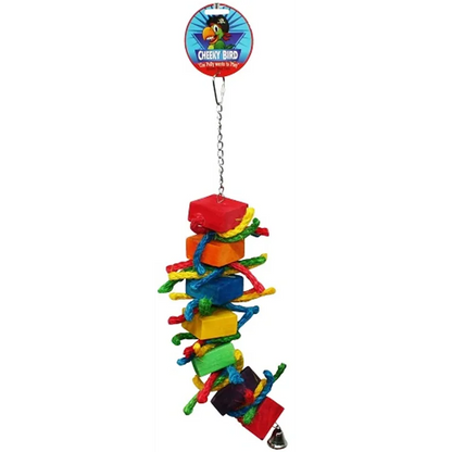 Cheeky Bird Block & Rope With Bell