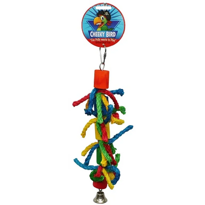 Cheeky Bird Long Cylinder & Rope With Bell Medium