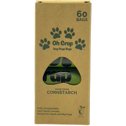 Oh Crap Compostable Dog Poop Bags 60 Pack