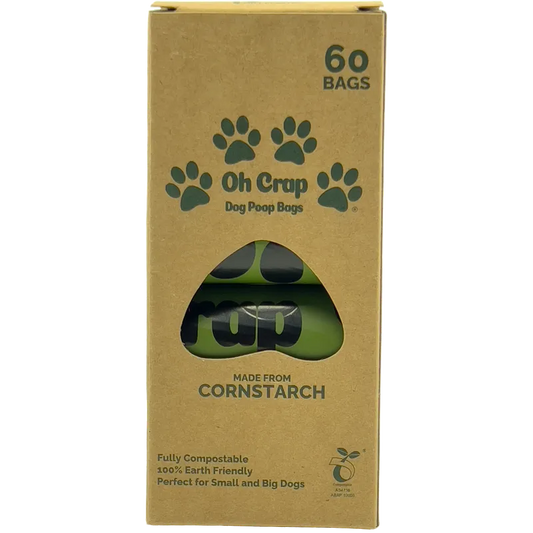 Oh Crap Compostable Dog Poop Bags 60 Pack