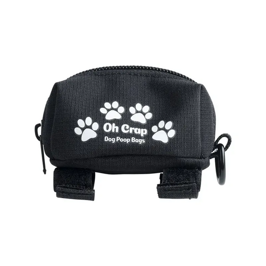Oh Crap Dog Poop Bag Holder - Black