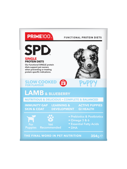 Prime100 – SPD Slow Cooked – Lamb & Blueberry – Puppy
