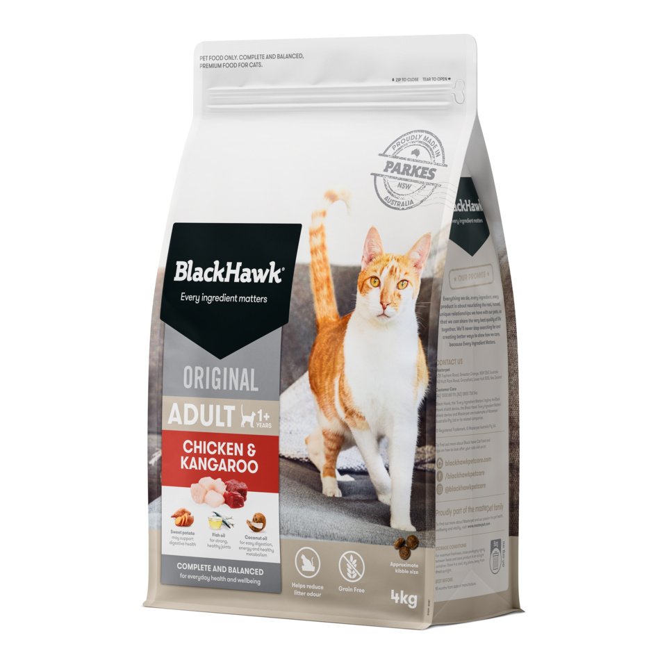 Black Hawk – Adult Cat – Chicken & Kangaroo