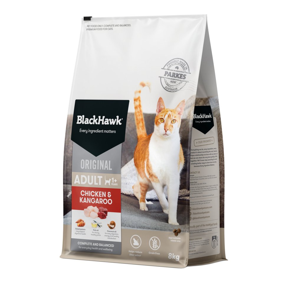 Black Hawk – Adult Cat – Chicken & Kangaroo