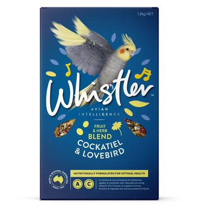 Whistler Cockatiel & Lovebird Gourmet Blend 1.2Kg