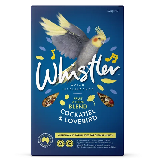 Whistler Cockatiel & Lovebird Gourmet Blend 1.2Kg