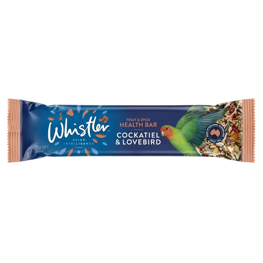 Whistler Cockatiel & Lovebird Health Bar 75G 12Pk