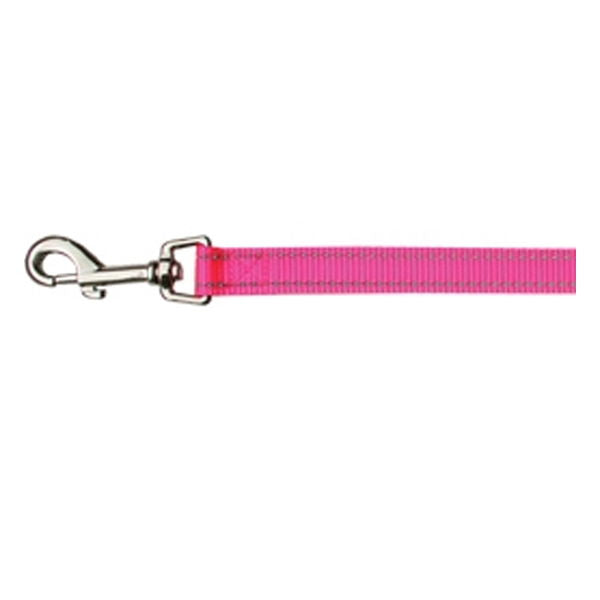Beau Pets – Reflective Nylon – Lead – Pink