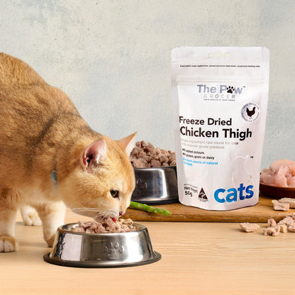 The Paw Grocer White Cat Freeze Dried Chicken Thigh 50G