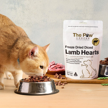 The Paw Grocer White Freeze Dried Lamb Heart Treats 90G