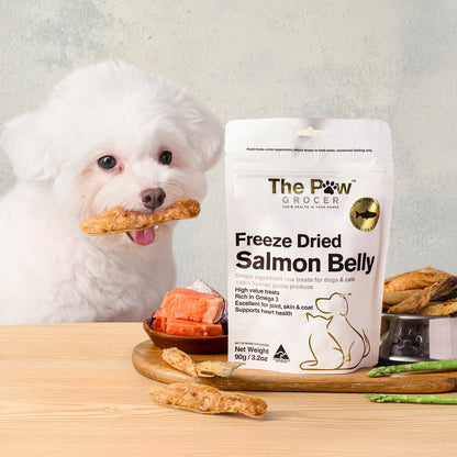 The Paw Grocer White Freeze Dried Salmon Belly Treats 90G