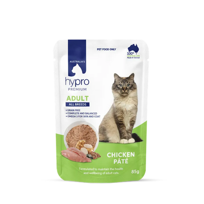 Hypro Premium Cat Gf Chicken Pate 85G 12Pack