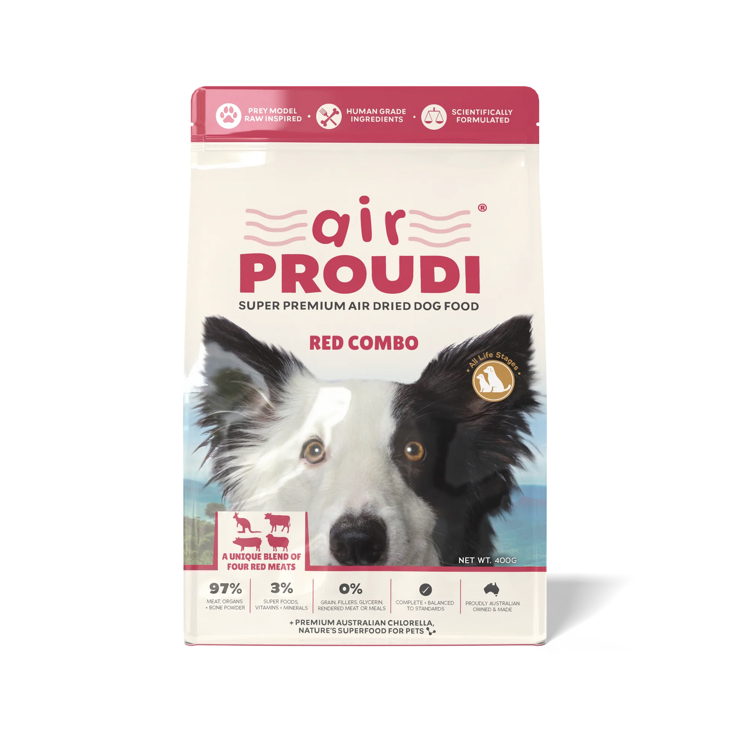 Proudi – Super Premium Air Dried Dog Food – Red Combo