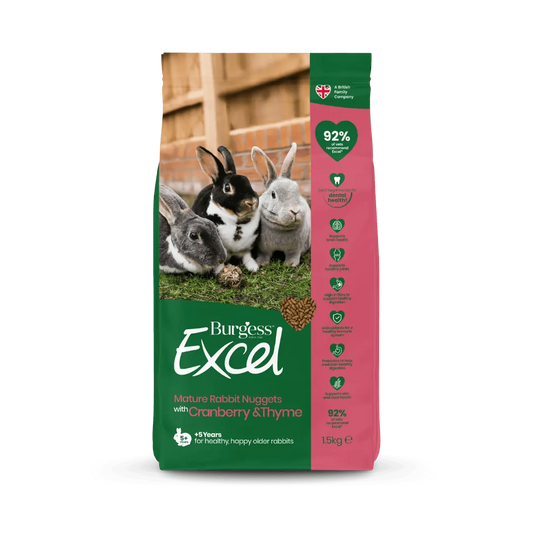 Burgess Excel Mature Rabbit Nuggets Cranberry Thyme 1.5Kg
