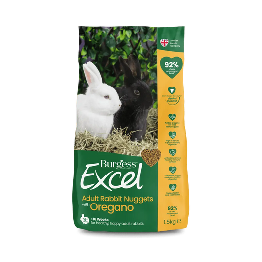 Burgess Excel Adult Rabbit Nuggets Oregano 1.5Kg