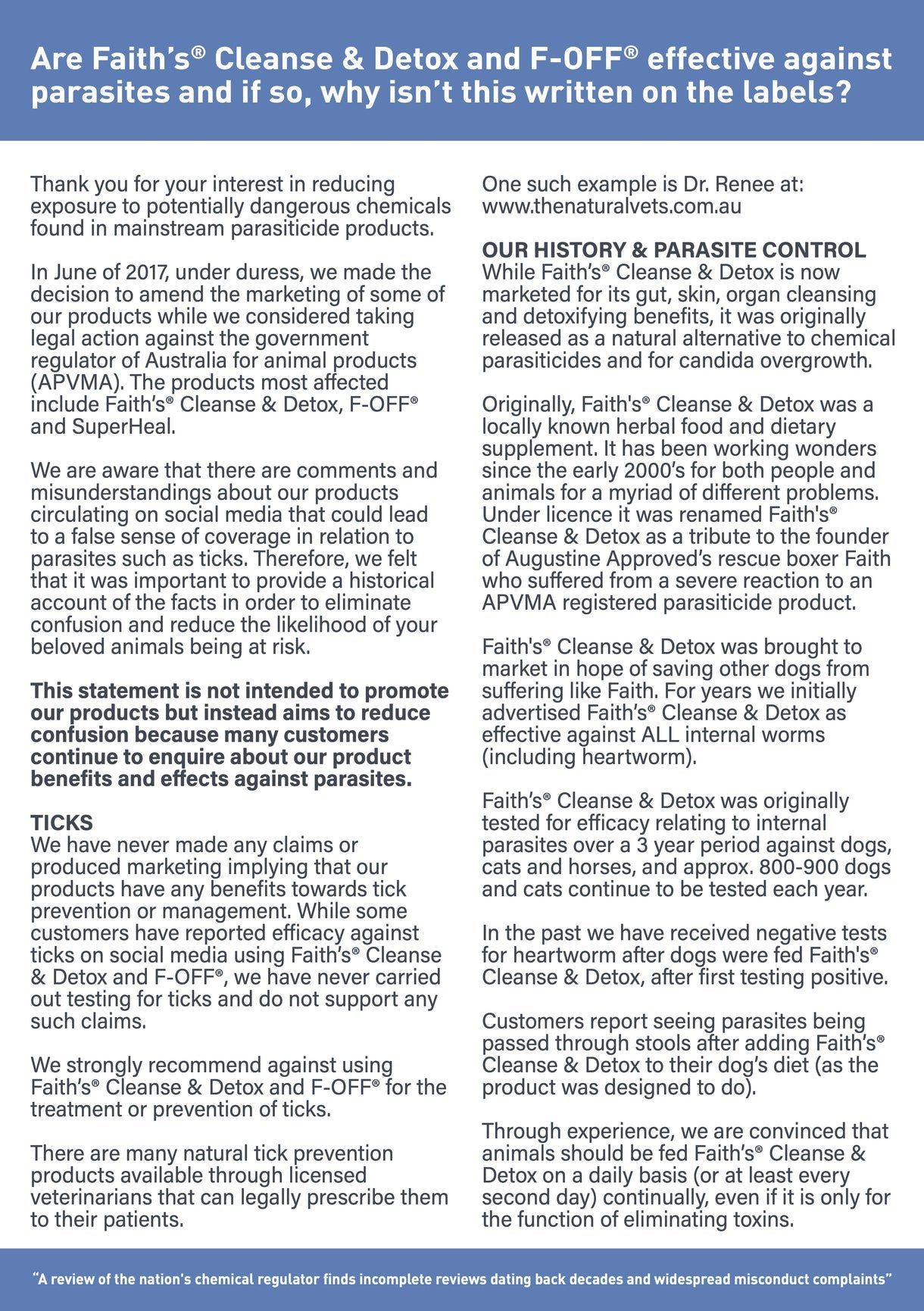 Augustine Approved F-Off 160G