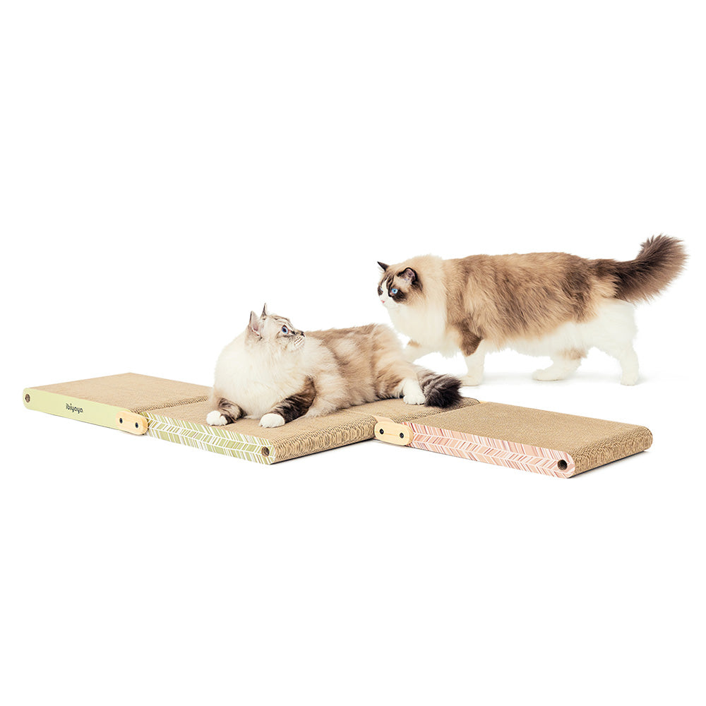 Ibiyaya Fold-Out Cardboard Cat Scratcher
