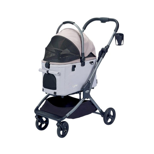 Ibiyaya Lyte 3-In-1 Detachable Pet Stroller Medium - Apricot
