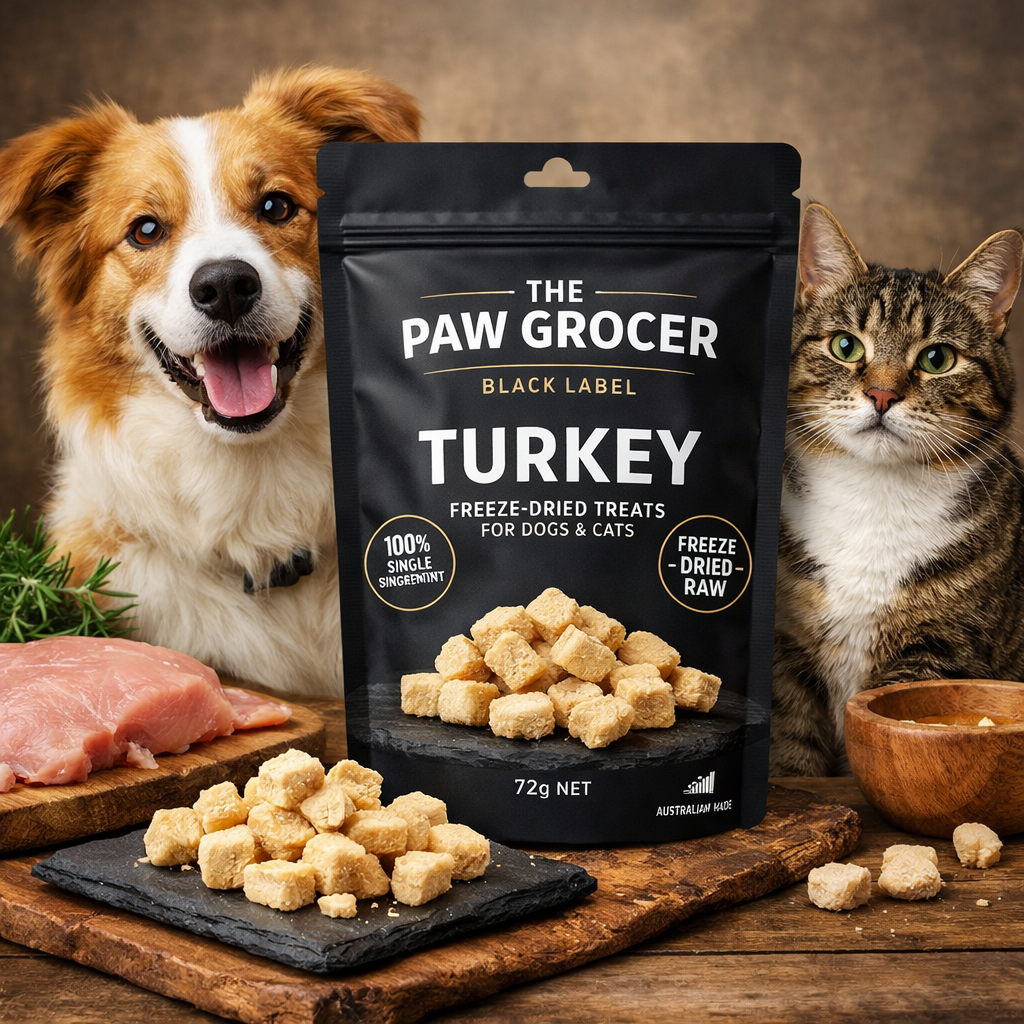 THE PAW GROCER BLACK LABEL FD TURKEY 72G