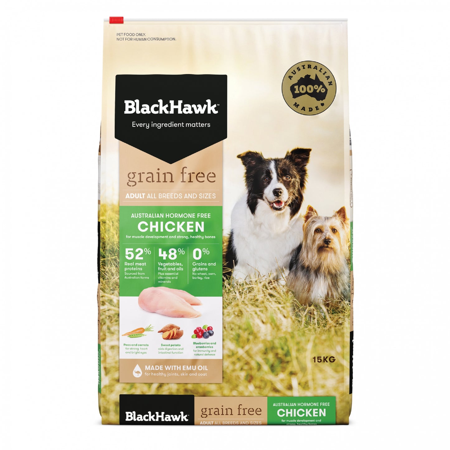 Black Hawk – Adult Dog – GRAIN FREE – Chicken