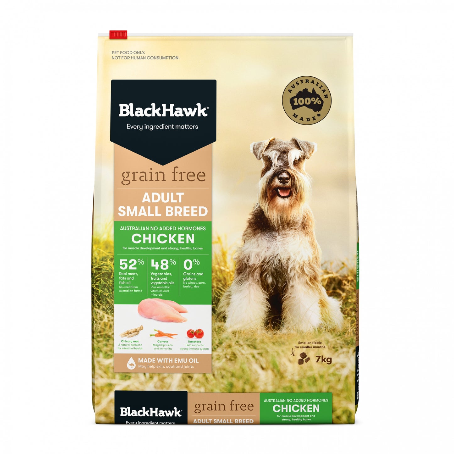 Black Hawk – Adult Dog – Small Breed – GRAIN FREE – Chicken