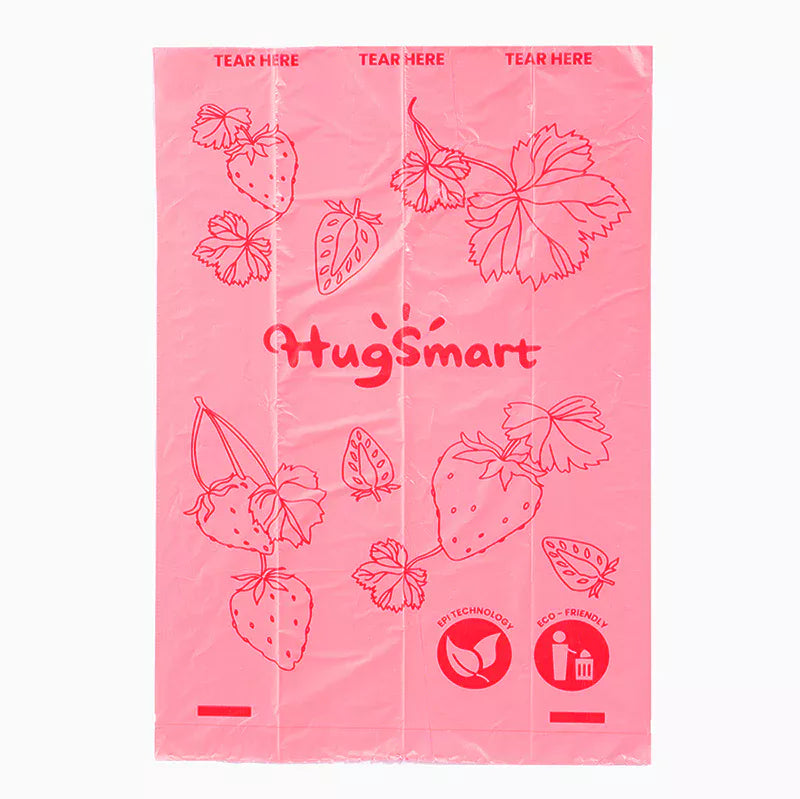Hugsmart – Strawberry Poop Bags