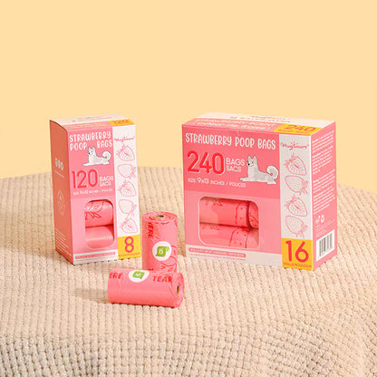 Hugsmart – Strawberry Poop Bags