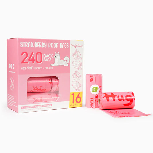 Hugsmart – Strawberry Poop Bags