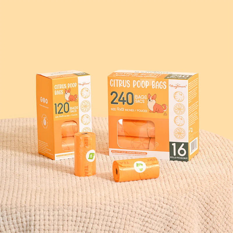 Hugsmart – Citrus Poop Bags