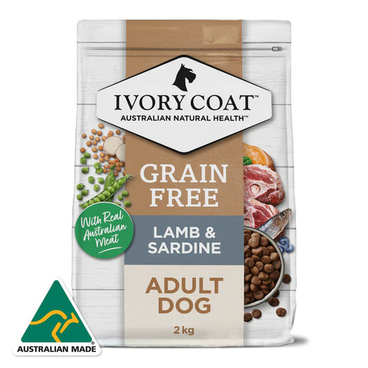 Ivory Coat - Dog - Grain Free - Lamb & Sardine 2kg