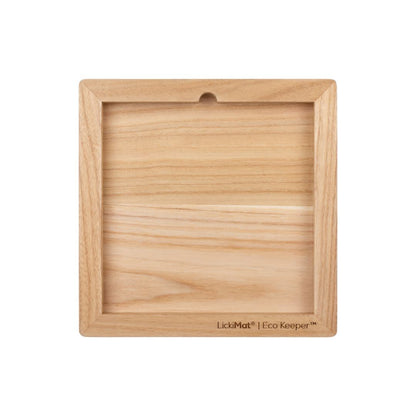 Lickimat  Wooden Eco Slow Feeder Keeper - Classic Sized Lick Mats