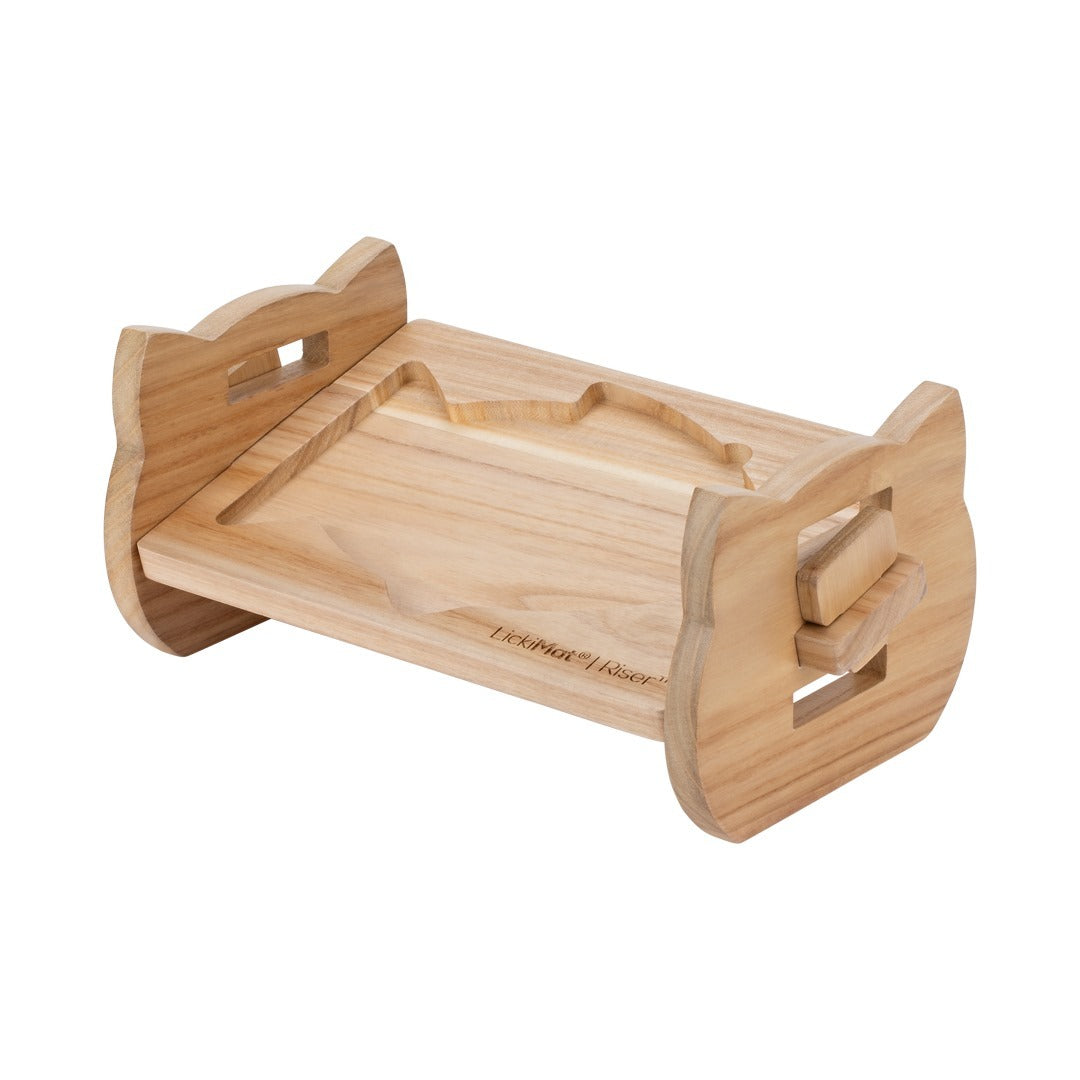 Lickimat Slow Feeder Bowl Adjustable Elevation Riser for Casper & Felix Lick Mats